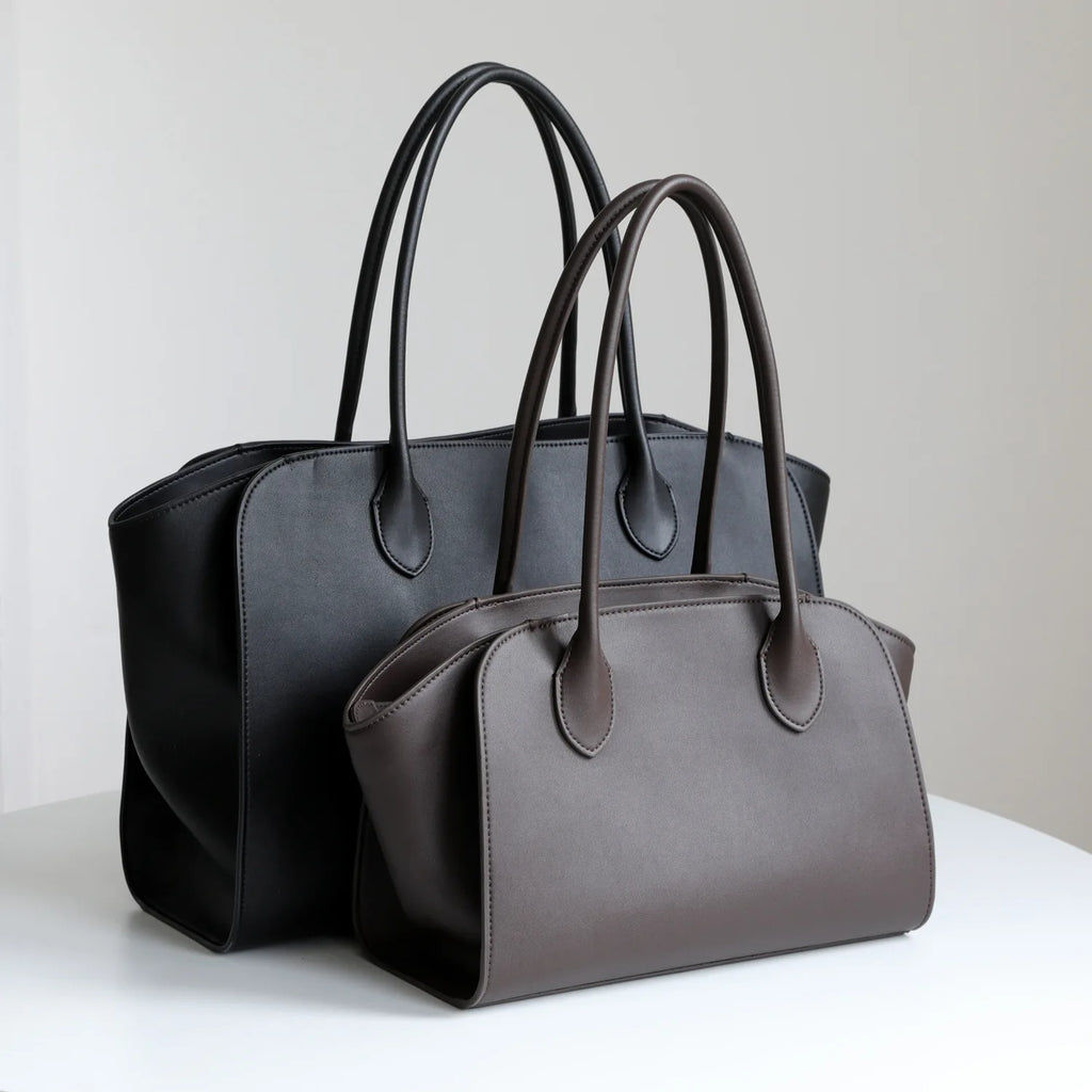 Genuine leather TOT bag 2026 new niche design top layer cowhide minimalist style high quality underarm bag fashion lady handbag