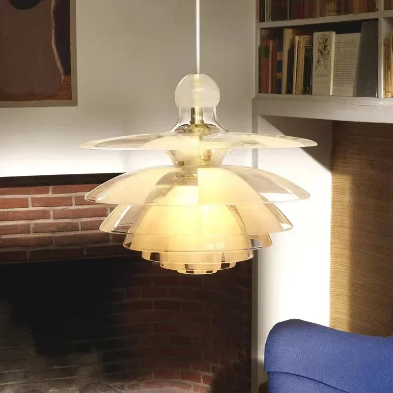 Modern Pine Cones Pendant Lights for Dining Room Table Acrylic Glass Hanging Lamp Living Room Decor Lamps for Bedroom