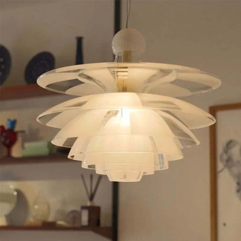 Modern Pine Cones Pendant Lights for Dining Room Table Acrylic Glass Hanging Lamp Living Room Decor Lamps for Bedroom