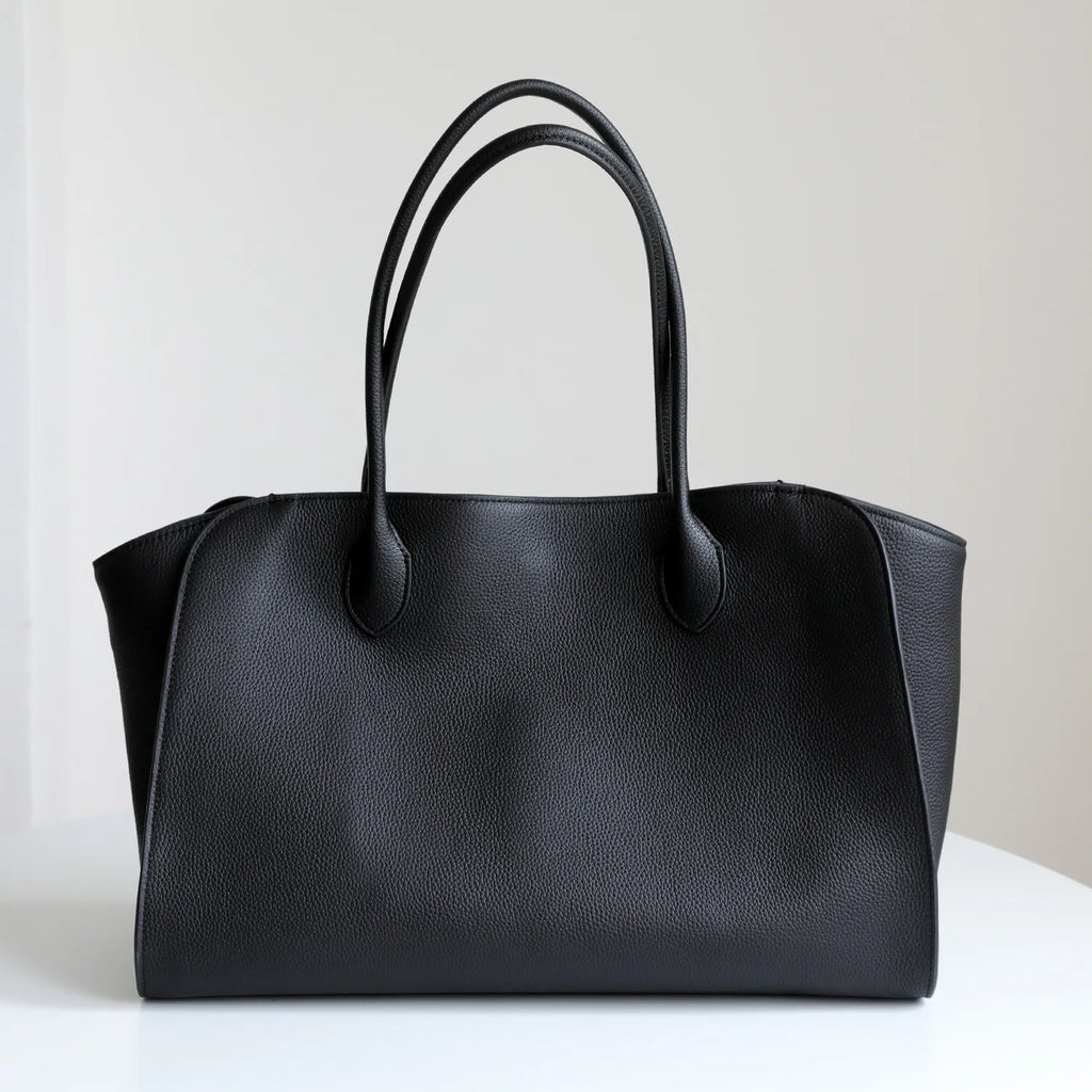 Genuine leather TOT bag 2026 new niche design top layer cowhide minimalist style high quality underarm bag fashion lady handbag