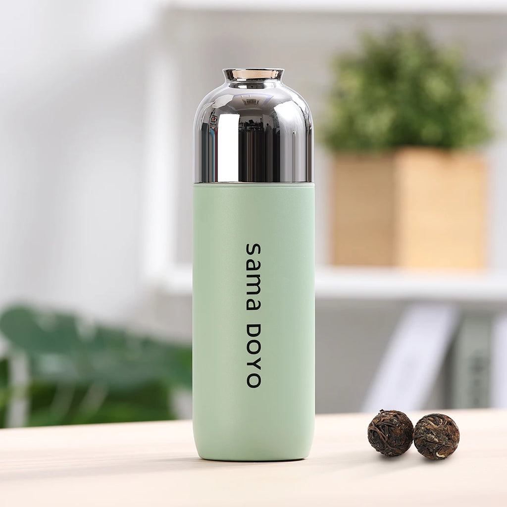 Magnetic cup braised tea cup with tea separation bubble tea cup old white tea braised cup thermal insulation