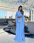 Customized Jiayigong High Quality  Jersey Ruched Celebrity A-line High Collar Bespoke Occasion Gown Long Dresses