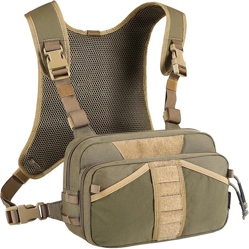 Fishing Chest Pack, Fly Fishing Bag for Men and Women, Tackle and Fly Boxes Storage Pack, Hunting Binocular Pack