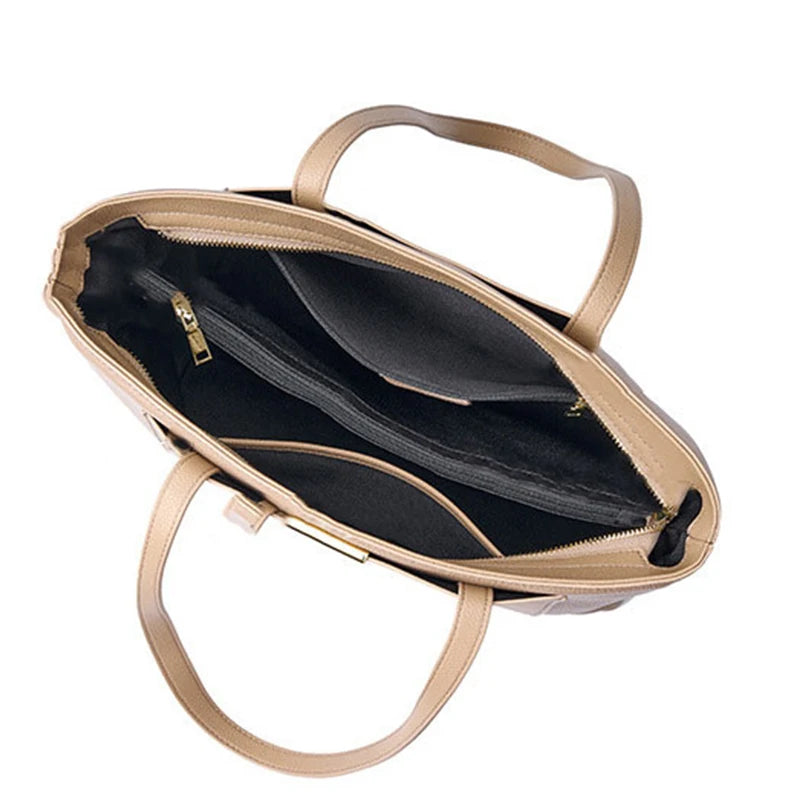 100% Genuine Leather Women's Bag Large Capacity Simple Fashion Cowhide Women Shoulder Bag Female Storage Handbag 2328