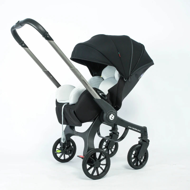 EU in Stock 4In1 Baby Stroller, Multifunctional Stroller Foldable with Car Seat Baby Car Carriage Portable Baby Stroller 3in1
