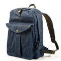 Retro women's backpack outdoor large capacity travel men's backpack waterproof oil wax canvas patchwork leather hiking bag