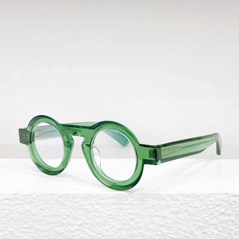 THE O Mille84 Belgium Brand Round Acetate Luxury Brand Men's Eyeglasses Frame Women Optical Eyewear Acetate Outdoor Shades