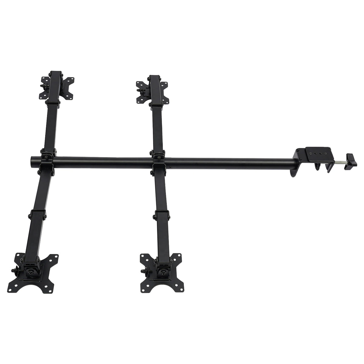 4-Way Monitor Swivel Arm Table Mount Holder, Screen Mount 4 Compartments, Monitor Holder Stand, Monitor Holder Swivel 360°